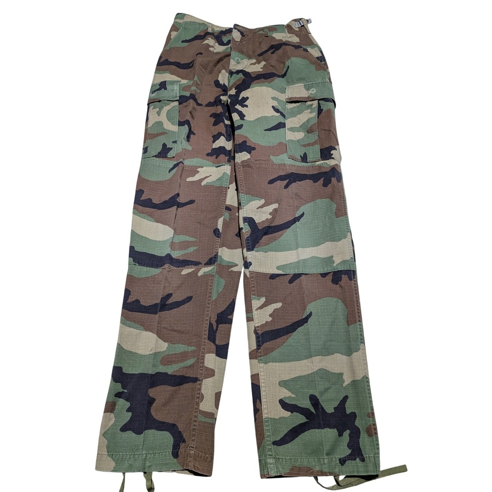 Propper International Woodland Camo Combat Trousers Ripstop‎ Cargo Pants 31x32.5